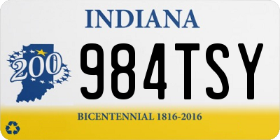 IN license plate 984TSY