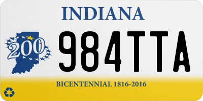 IN license plate 984TTA