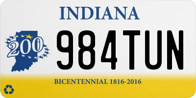 IN license plate 984TUN