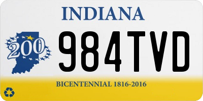 IN license plate 984TVD