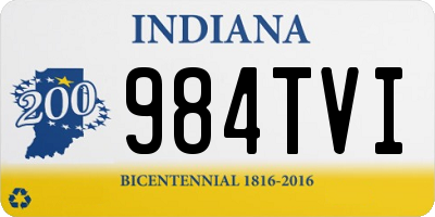 IN license plate 984TVI