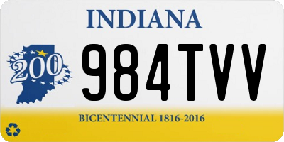 IN license plate 984TVV