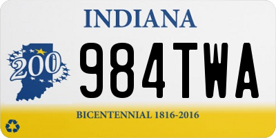 IN license plate 984TWA