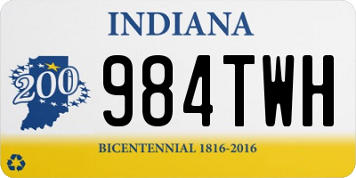 IN license plate 984TWH