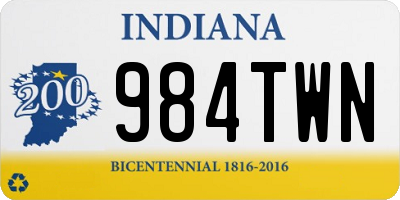 IN license plate 984TWN