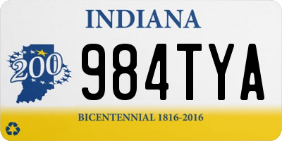 IN license plate 984TYA