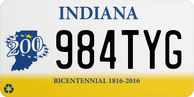 IN license plate 984TYG