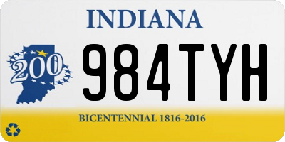 IN license plate 984TYH