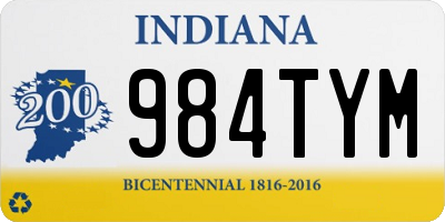 IN license plate 984TYM