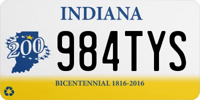 IN license plate 984TYS