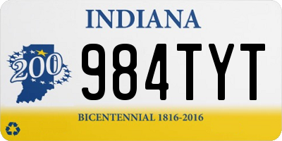 IN license plate 984TYT