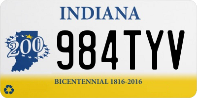 IN license plate 984TYV
