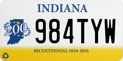 IN license plate 984TYW
