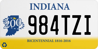 IN license plate 984TZI