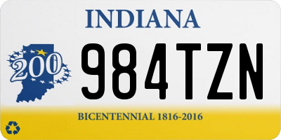 IN license plate 984TZN