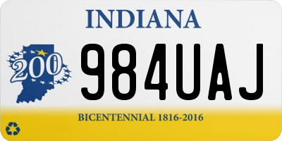 IN license plate 984UAJ