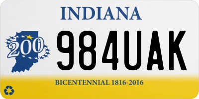 IN license plate 984UAK