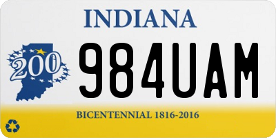 IN license plate 984UAM