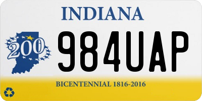 IN license plate 984UAP