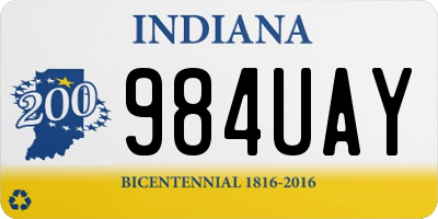 IN license plate 984UAY