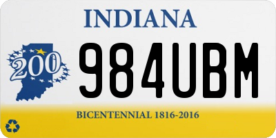 IN license plate 984UBM