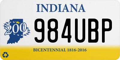 IN license plate 984UBP