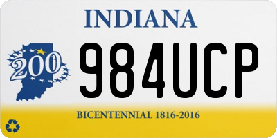 IN license plate 984UCP