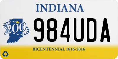 IN license plate 984UDA