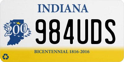IN license plate 984UDS