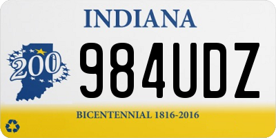 IN license plate 984UDZ