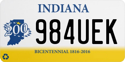 IN license plate 984UEK