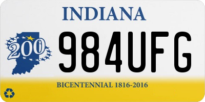 IN license plate 984UFG