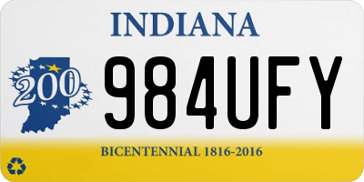 IN license plate 984UFY