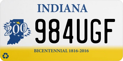 IN license plate 984UGF