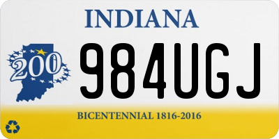 IN license plate 984UGJ