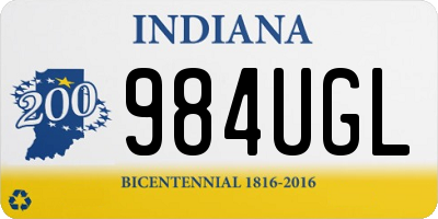 IN license plate 984UGL