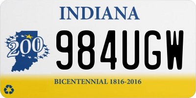 IN license plate 984UGW