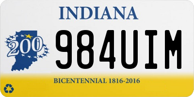 IN license plate 984UIM