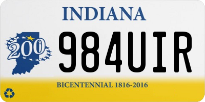 IN license plate 984UIR