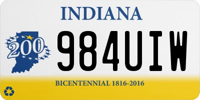 IN license plate 984UIW