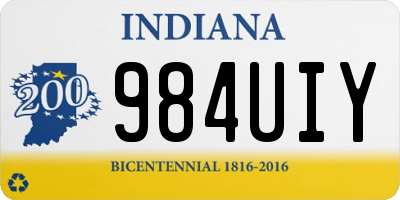 IN license plate 984UIY