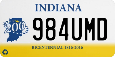 IN license plate 984UMD