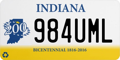 IN license plate 984UML