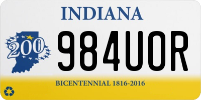 IN license plate 984UOR