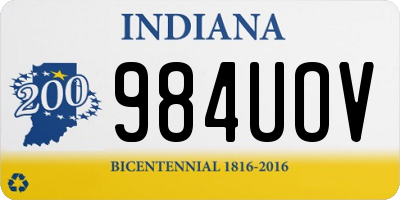 IN license plate 984UOV