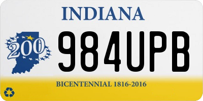 IN license plate 984UPB