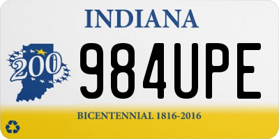 IN license plate 984UPE