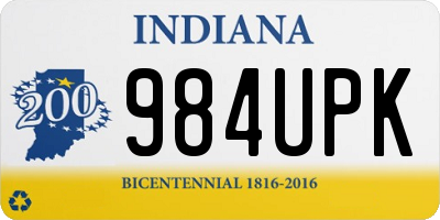 IN license plate 984UPK