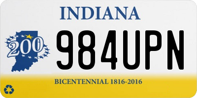 IN license plate 984UPN