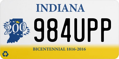 IN license plate 984UPP